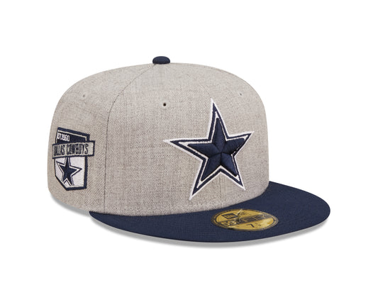 Dallas Cowboys New Era Establish Year Heather Side Patch 59FIFTY Fitted Hat