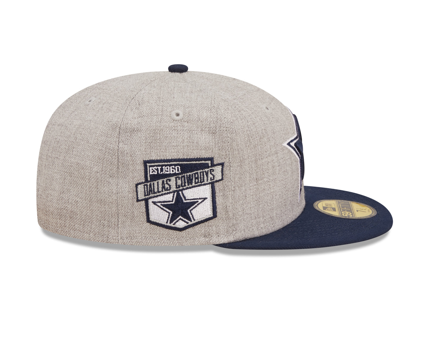 Dallas Cowboys New Era Establish Year Heather Side Patch 59FIFTY Fitted Hat