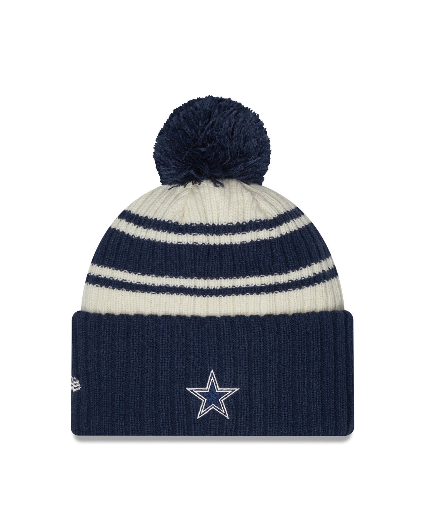 Dallas Cowboys New Era Sideline Knit Cap - White / Blue