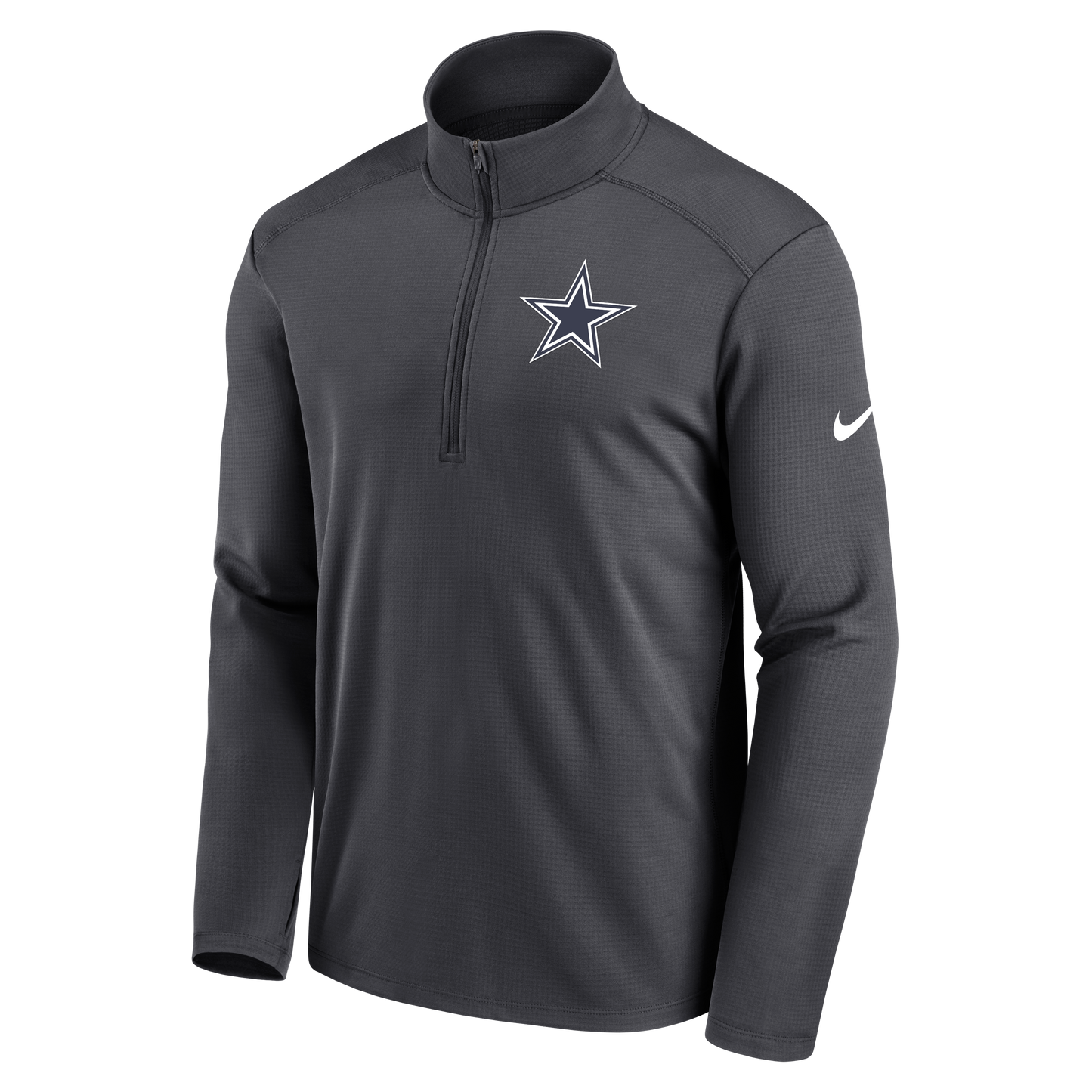 Dallas Cowboys Nike Pacer Half Zip Pull Over - Dark Gray