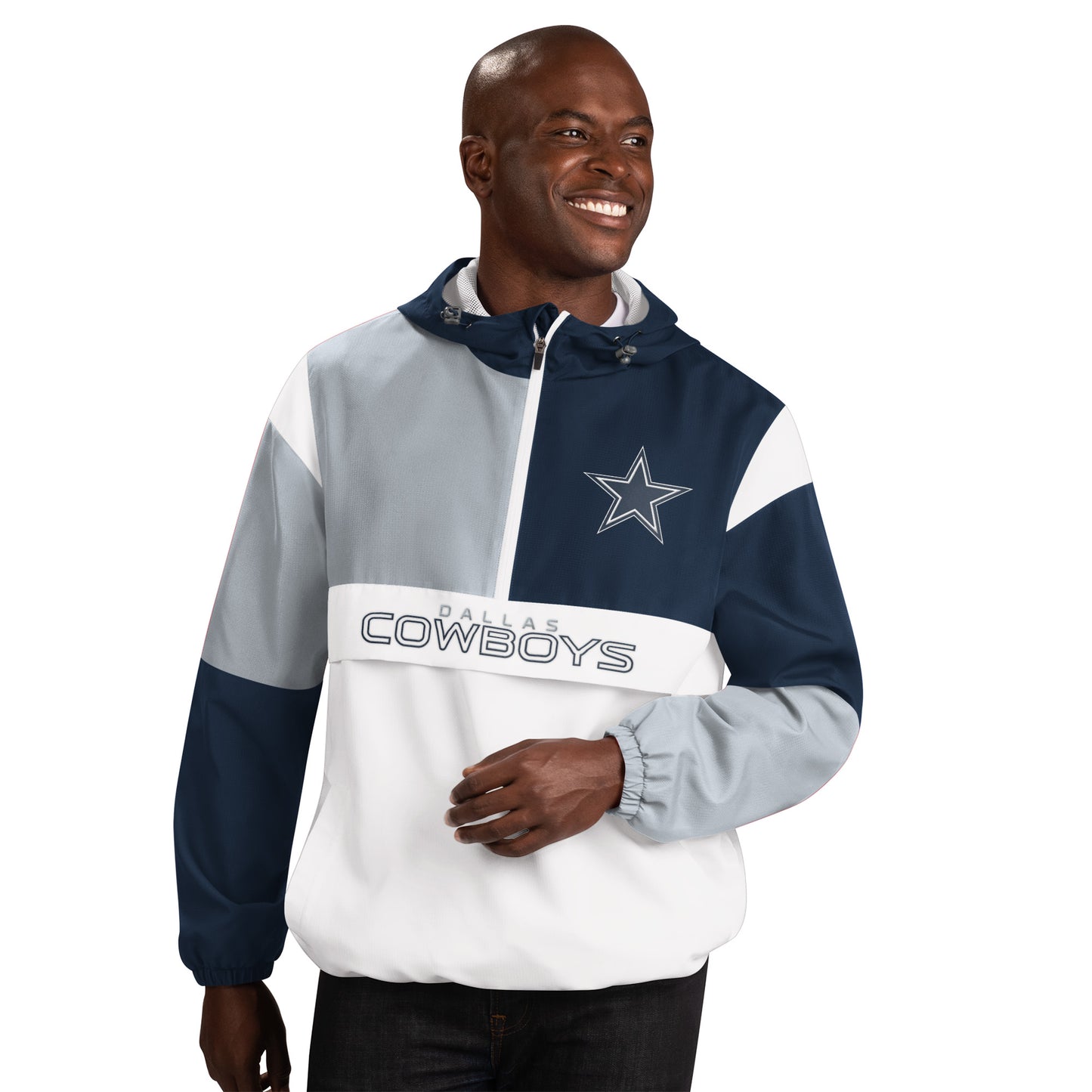 Dallas Cowboys Fair Catch Half-Zip Pullover Jacket By GIII Sports