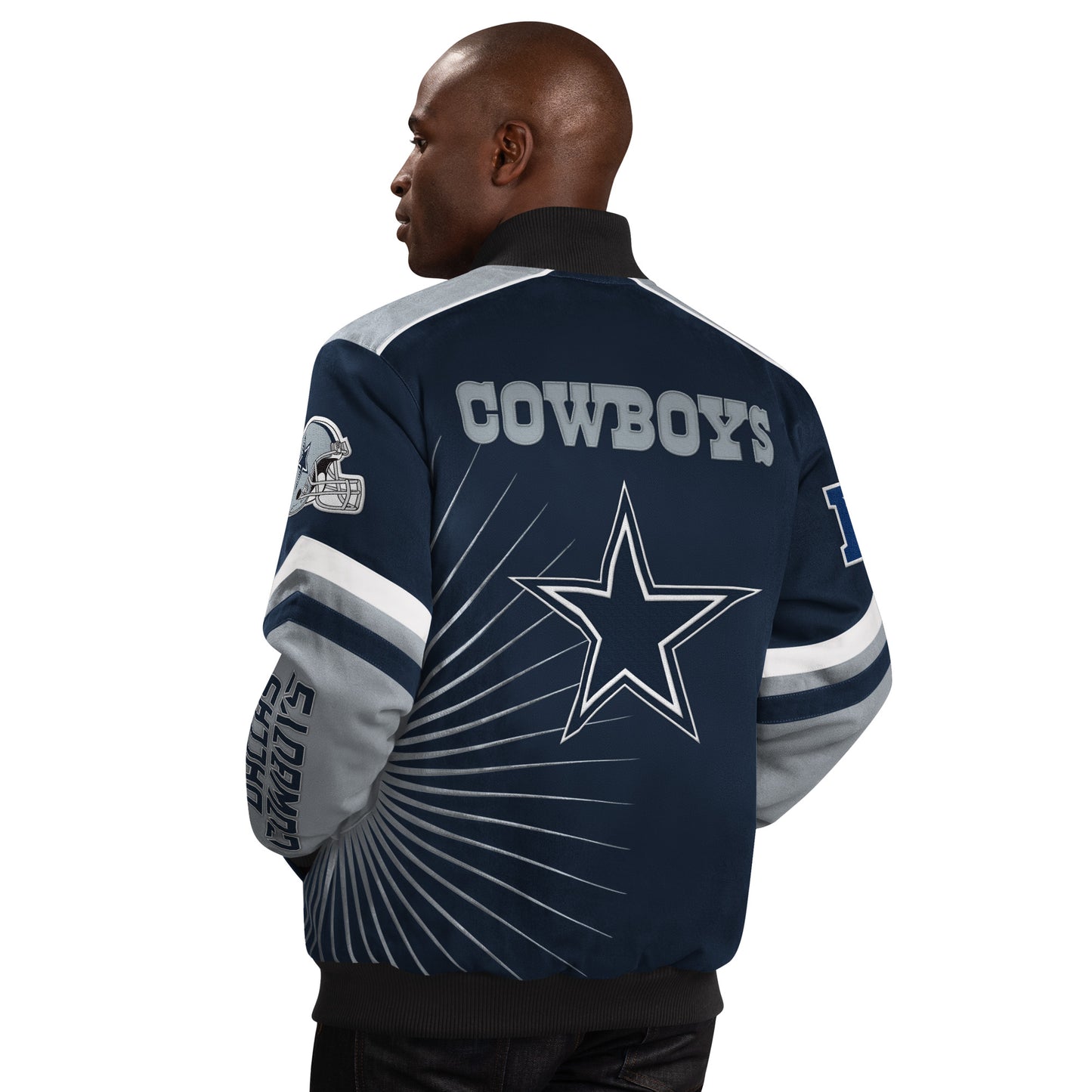 Dallas Cowboys Extreme Redzone Twill Men's Jacket By G-III - Navy