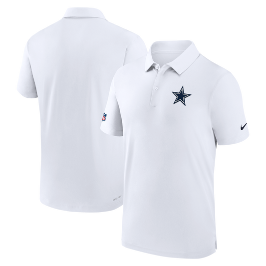 Dallas Cowboys Nike 2023 Sideline Coaches Performance Polo- White