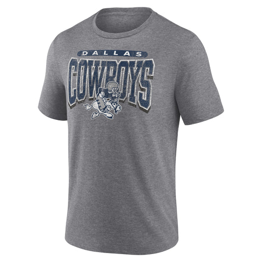 Dallas Cowboys Fanatics Branded Wraped Block T-Shirt - Gray