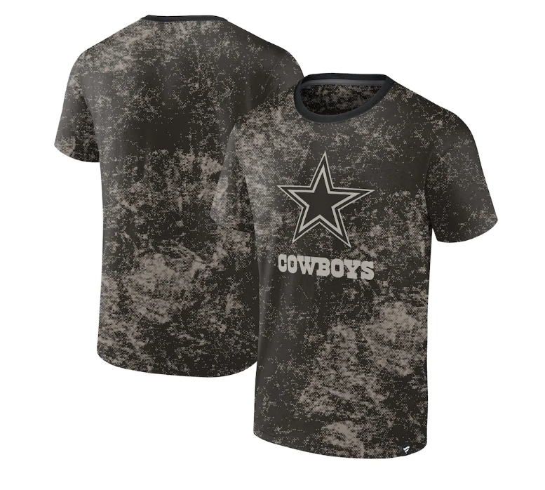 Dallas Cowboys Fanatics Branded Shadow T-Shirt - Black