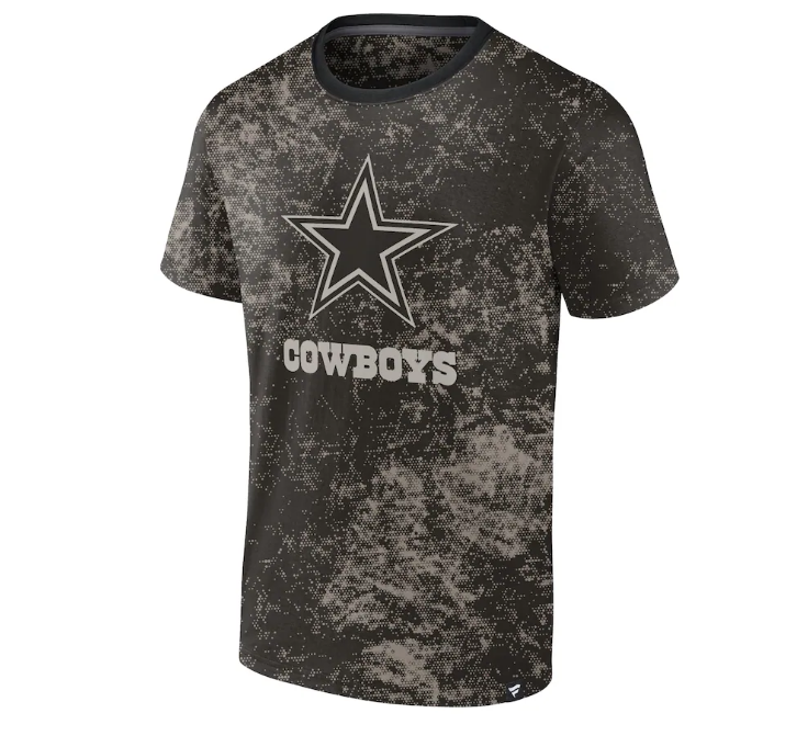 Dallas Cowboys Fanatics Branded Shadow T-Shirt - Black