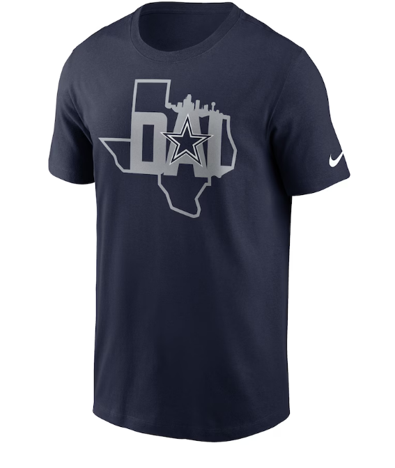 Dallas Cowboys Nike Local SkylineT-Shirt - Blue