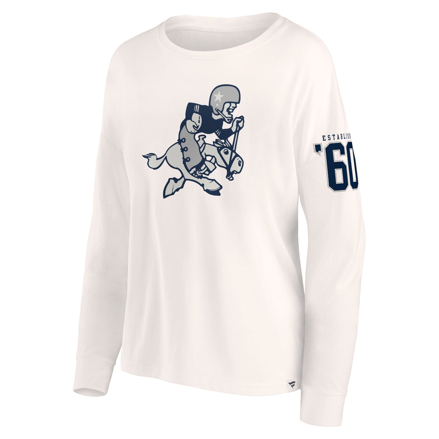 Dallas Cowboys Fanatics Branded Women's Crop Game Date Long Sleeve-Cream