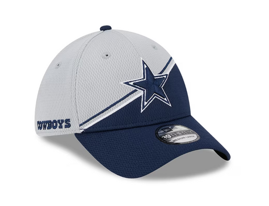 Dallas Cowboys New Era 2023 Sideline 39THIRTY Flex Hat- Navy