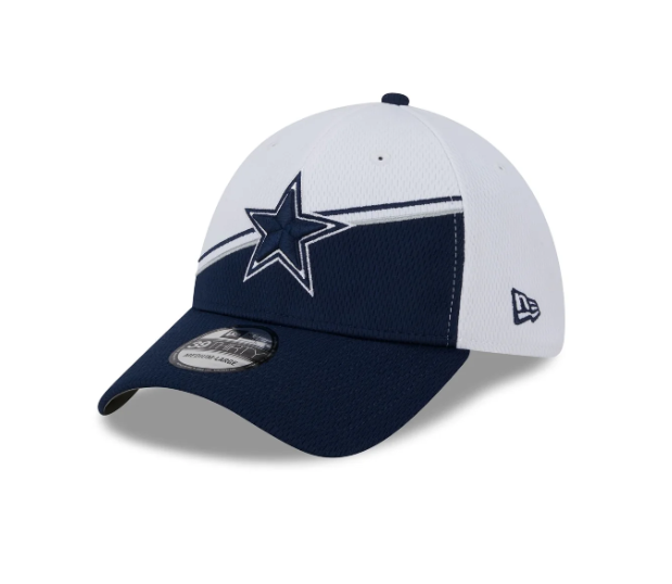 Dallas Cowboys New Era 2023 Sideline 9Forty Snap Back Hat White