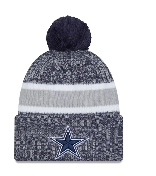 Dallas Cowboys New Era 2023 Sideline Sport Knit Hat Blue