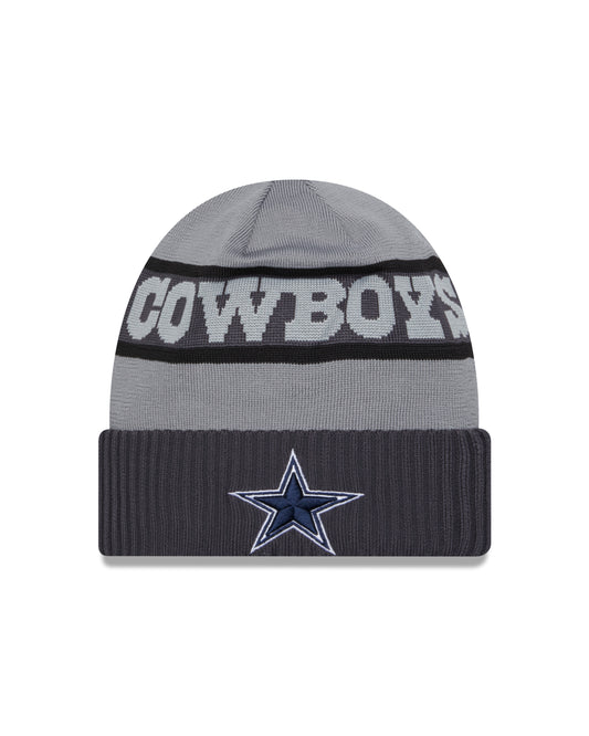 Dallas Cowboys New Era 2023 Sideline Tech Knit Hat Dark Gray