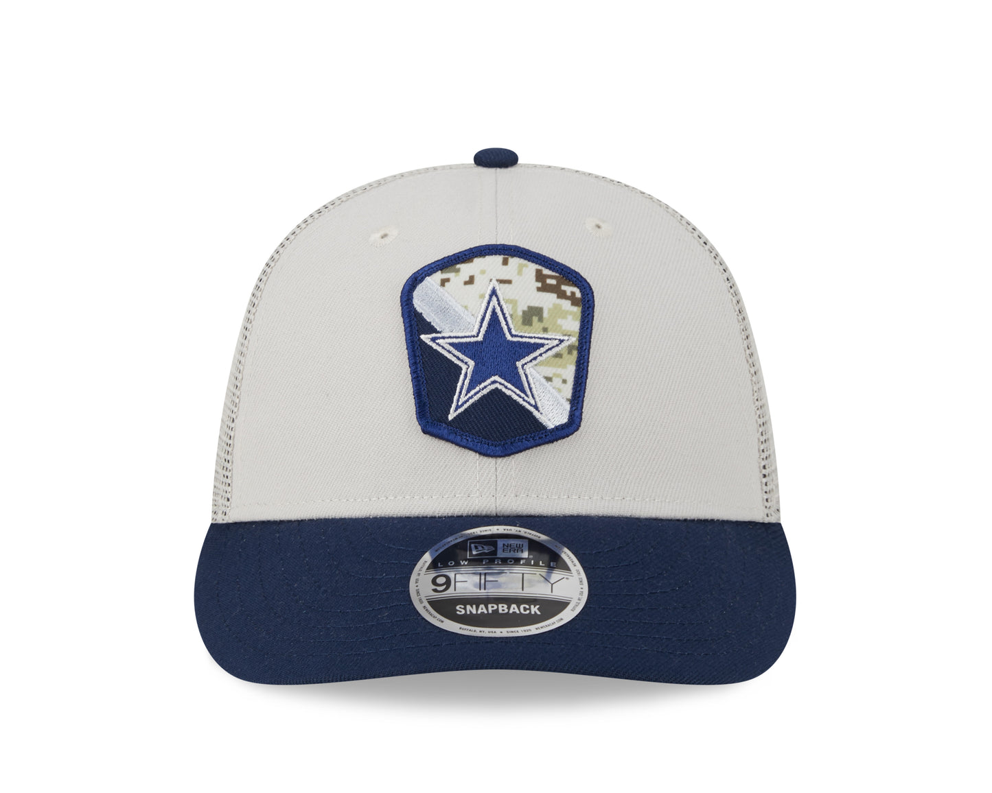 Dallas Cowboys New Era  2023 Stone Salute To Service Low Profile 9FIFTY Snapback Hat