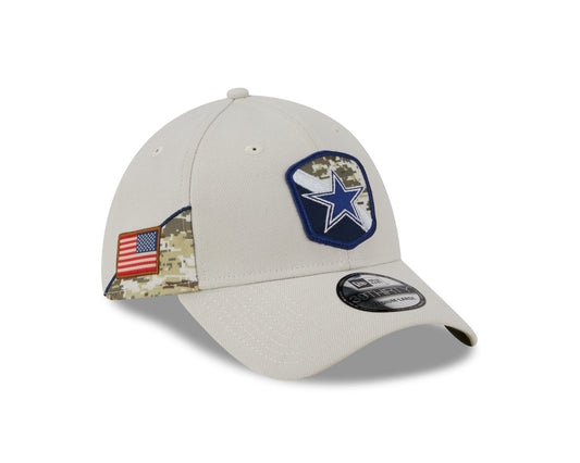 Dallas Cowboys New Era  2023 Stone Salute To Service 39THIRTY Flex Hat