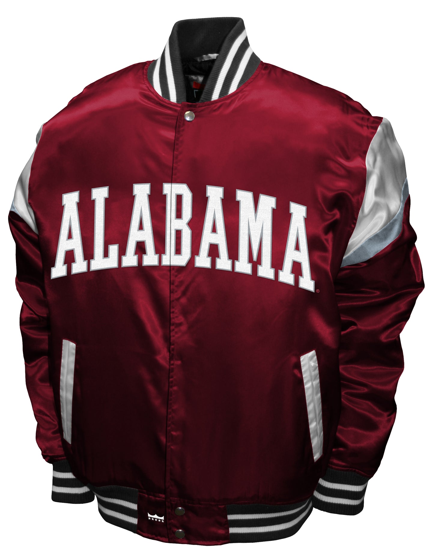 Alabama Crimson Tide Franchise Club Power Satin Full-Snap Jacket - Crimson