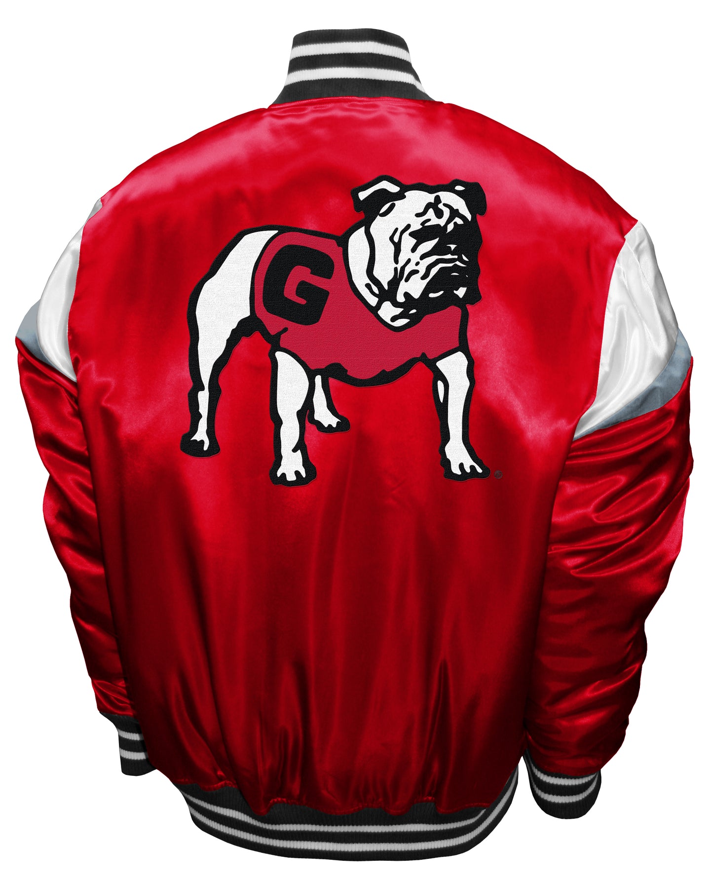 Georgia Bulldogs  Franchise Club Power Satin Full-Snap Jacket - Red