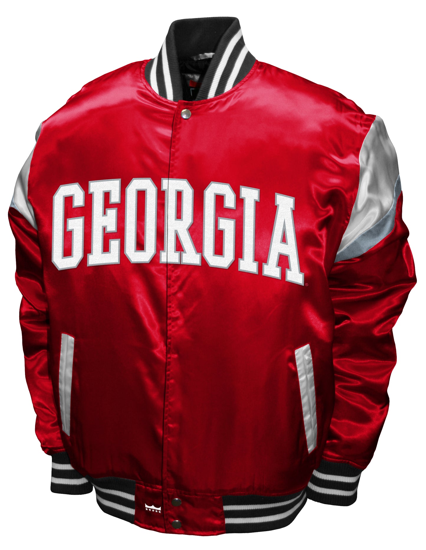 Georgia Bulldogs  Franchise Club Power Satin Full-Snap Jacket - Red