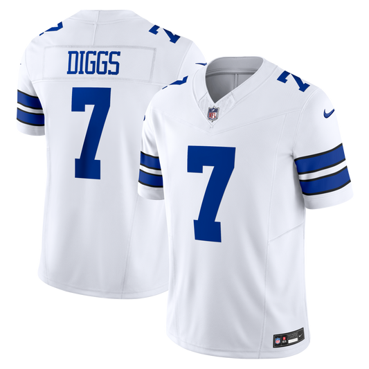 Dallas Cowboys #7 Trevon Diggs Nike Vapor F.U.S.E. Limited Jersey- White