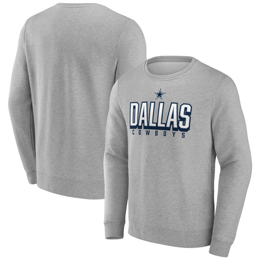 Dallas Cowboys Fanatics Branded Bold Move Crew Neck Shirt - Gray