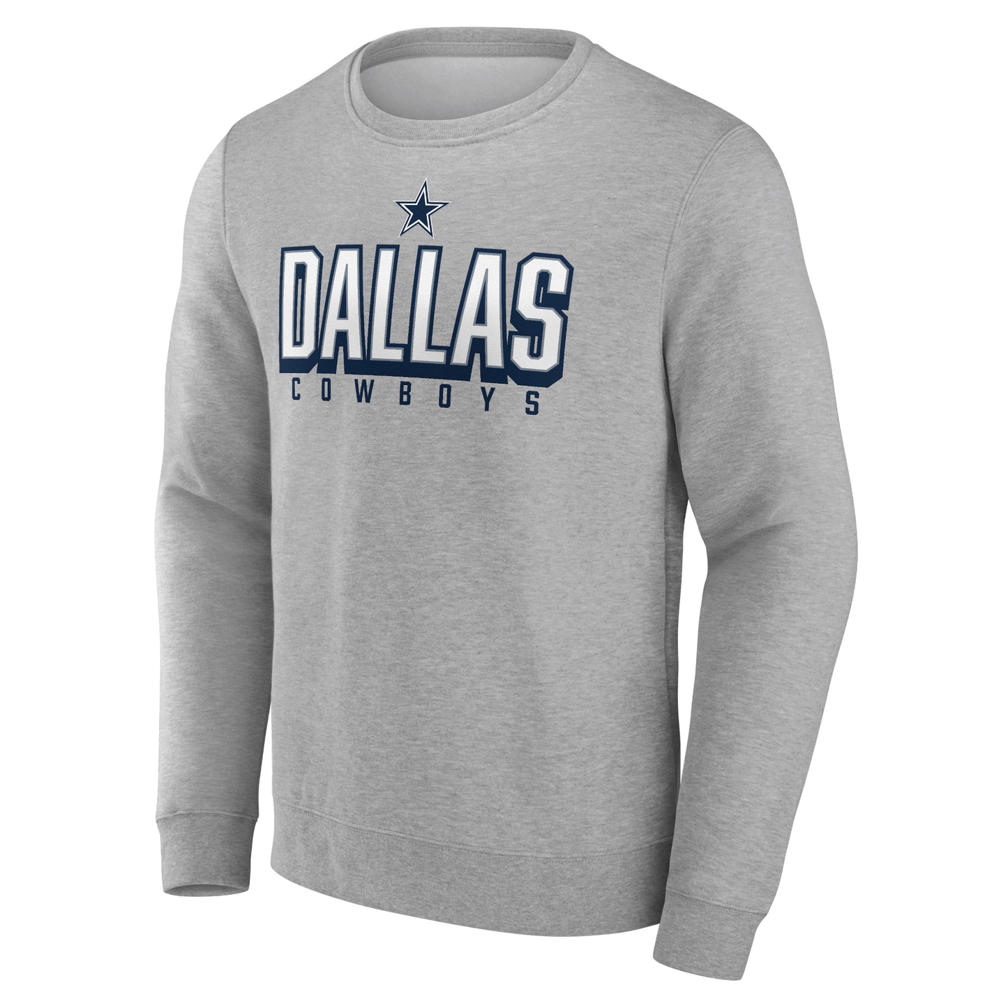 Dallas Cowboys Fanatics Branded Bold Move Crew Neck Shirt - Gray