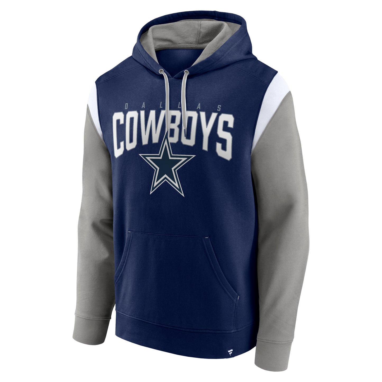 Dallas Cowboys Fanatics Branded Trench Battle Hoodie- Navy/Gray