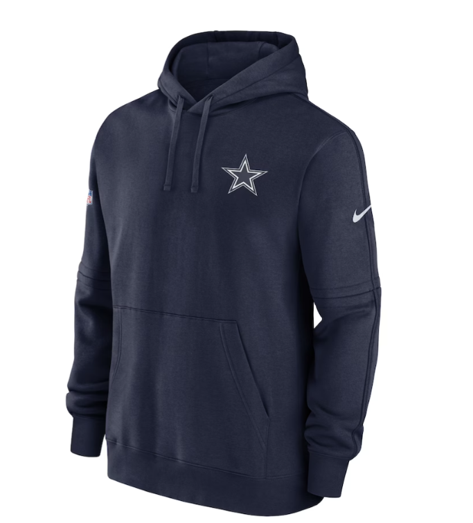 Dallas Cowboys Nike 2023 Sideline Club Fleece Pullover Hoodie - Navy