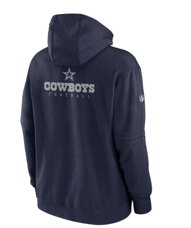 Dallas Cowboys Nike 2023 Sideline Club Fleece Pullover Hoodie - Navy