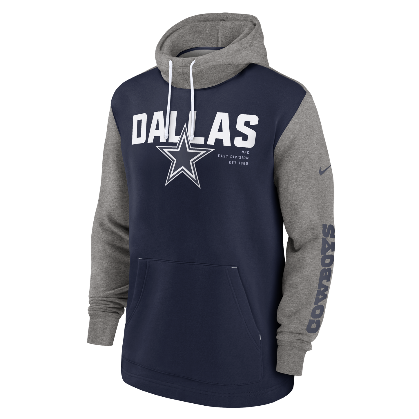 Dallas Cowboys Nike Impact Pullover Men's Hoodie - Navy Gray