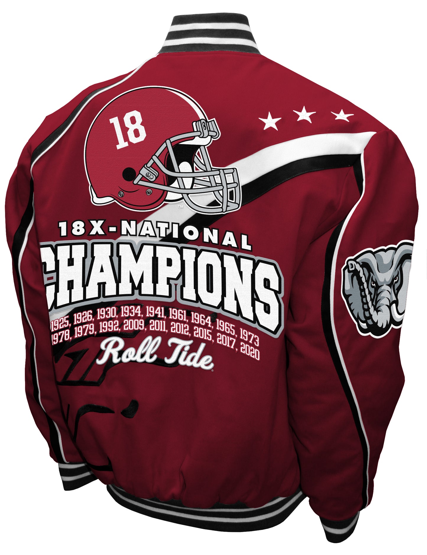 Alabama Crimson Tide Franchise Club Commemorative 18-Time National Champions Full-Snap Jacket