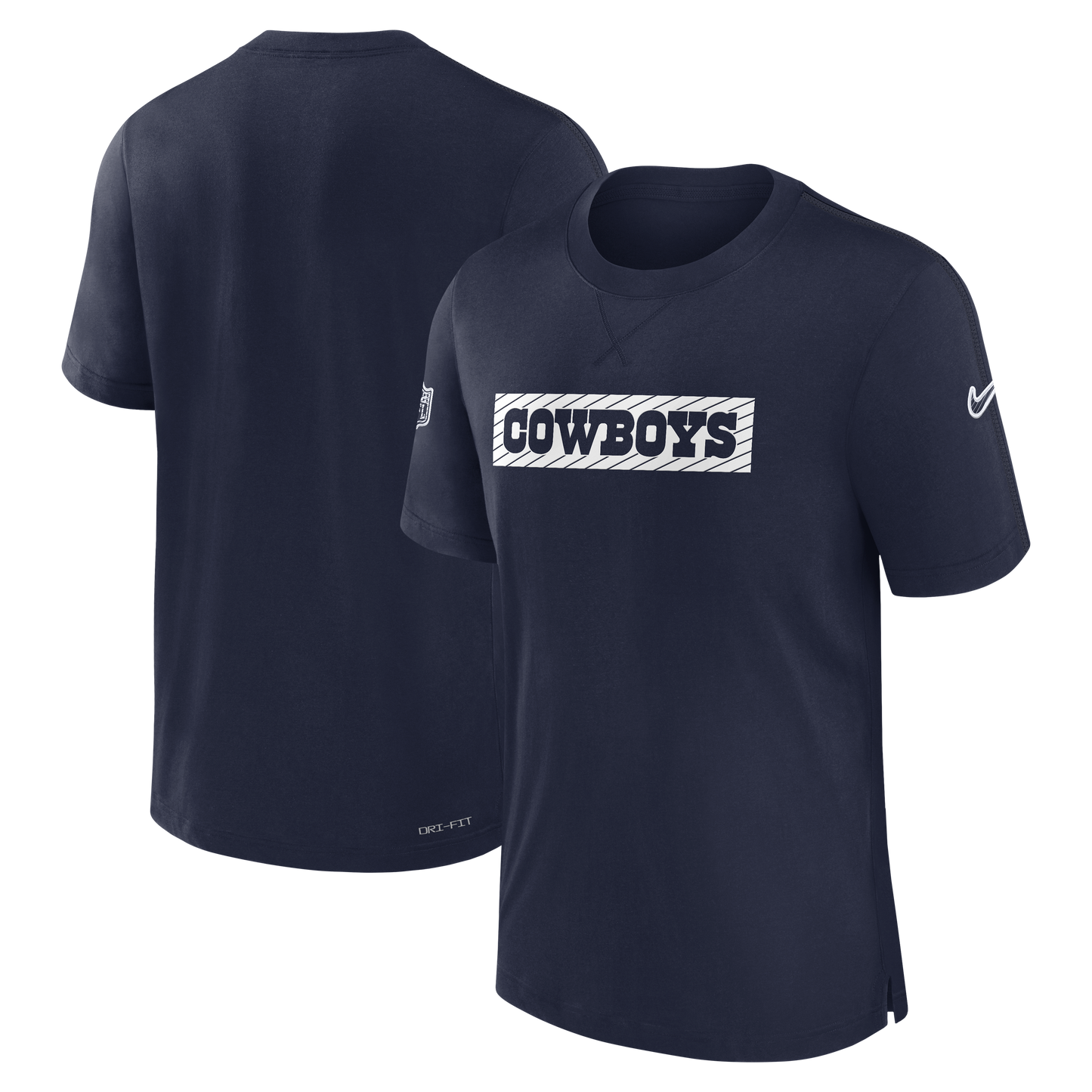 Dallas Cowboys Nike 2024 Sideline Player Tri-Blend Performance T-Shirt - Navy