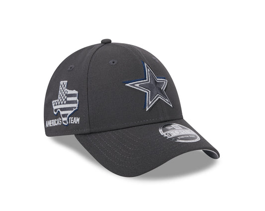 Dallas Cowboys New Era 2024 NFL Draft 9FORTY Adjustable Hat - Graphite