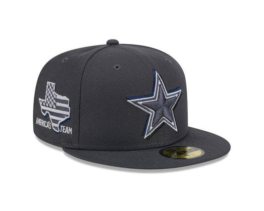 Dallas Cowboys New Era Official 2024 NFL Draft On Stage 59FIFTY Fitted Hat - Graphite
