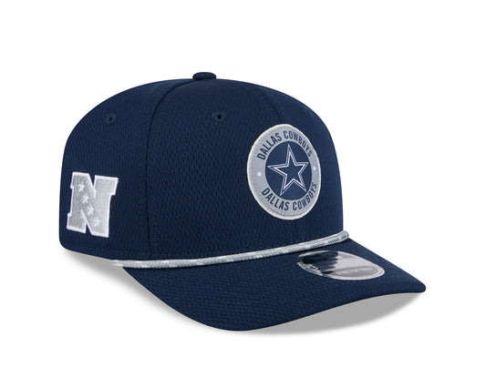 Dallas Cowboys New Era 2024 Sideline 9SEVENTY Stretch-Snap Hat - Navy