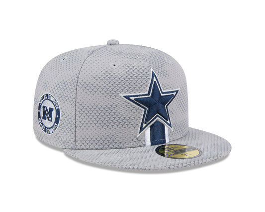 Dallas Cowboys New Era 2024 Sideline 59FIFTY Fitted Hat - Gray