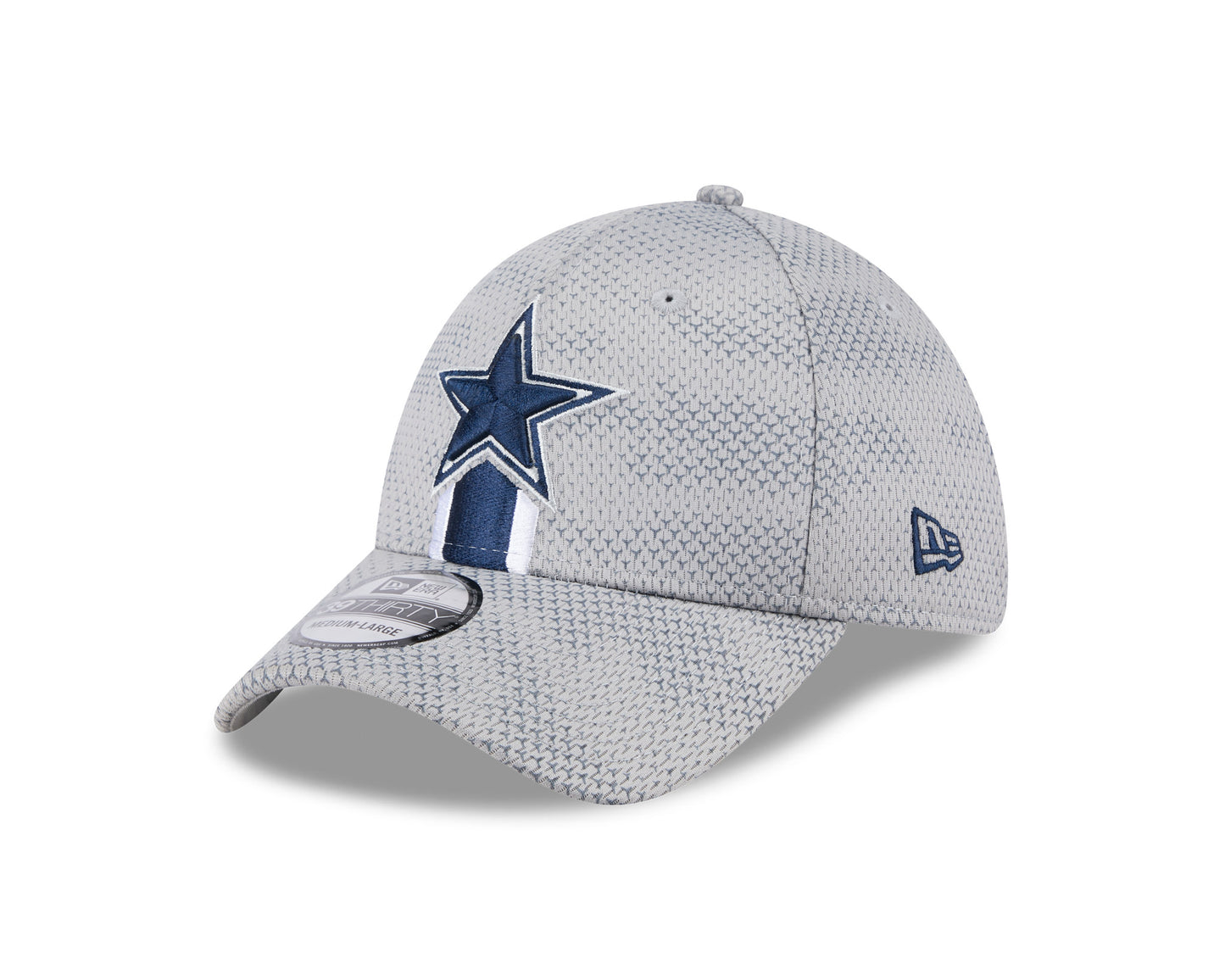 Dallas Cowboys New Era 2024 Sideline 39THIRTY Flex Hat - Gray