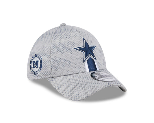 Dallas Cowboys New Era 2024 Sideline 39THIRTY Flex Hat - Gray