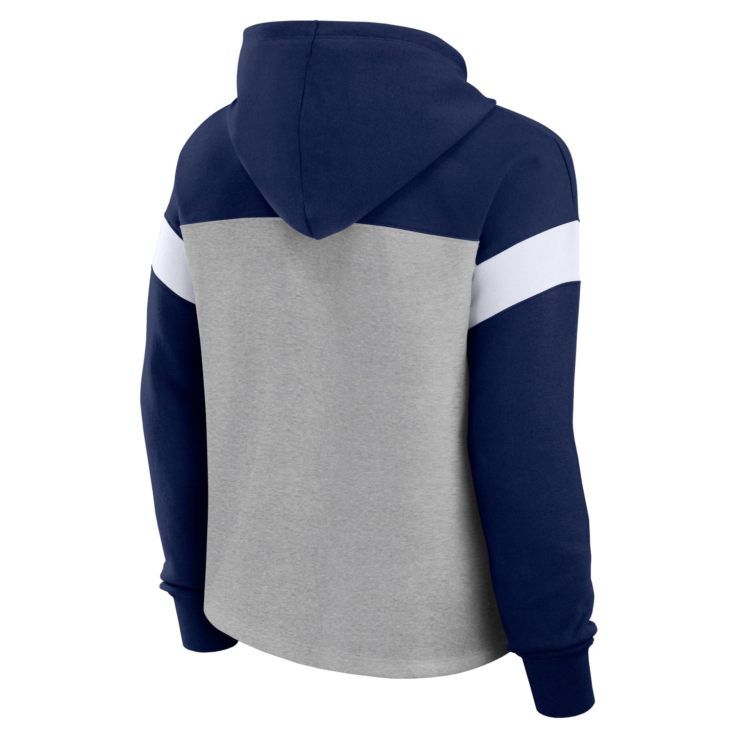 Dallas Cowboys Fanatics Women's Bold Play Call Pullover Hoodie - Heather Gray/Navy