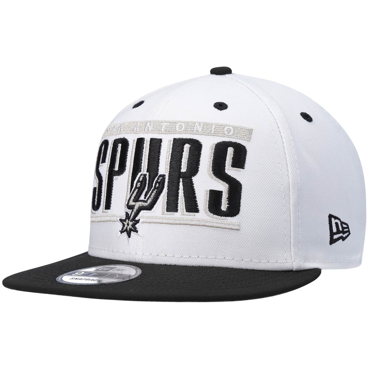 San Antonio Spurs New Era Retro Title White / Royal 9FIFTY Snap Back Hat