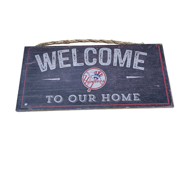 New York Yankees Fans Creations Welcome Wood Sign