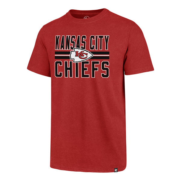 Kansas City Chiefs '47 Brand Red Block Stripe Club T-shirts