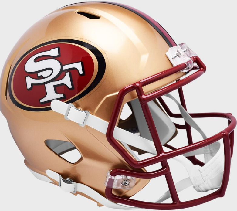 San Francisco 49ers Riddell 1995-2008 Gold Mini Speed Replica Helmet
