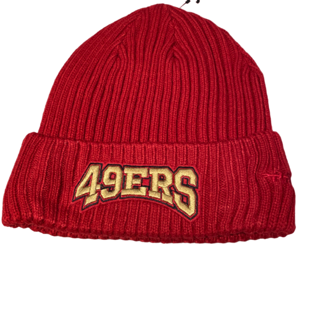 San Francisco 49ers Pro Standard Crest Emblem Beanie Knit Hat - Red