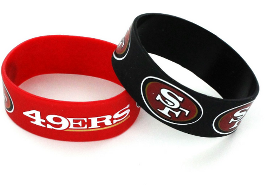 San Francisco 49ers Team Fan Bands Set of Two