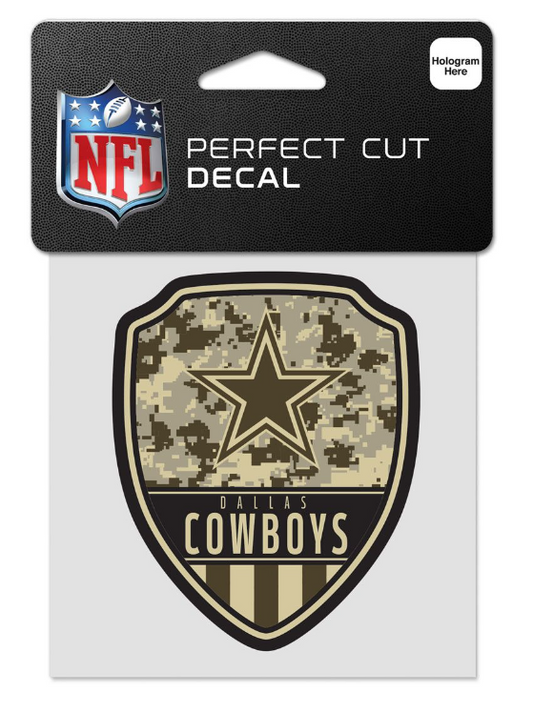 Dallas Cowboys Wincraft Perfect Cut Digi Camo Color Decal 4"x4"