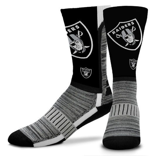 Las Vegas Raiders For Bare Feet Adult Zoom V-curve Socks