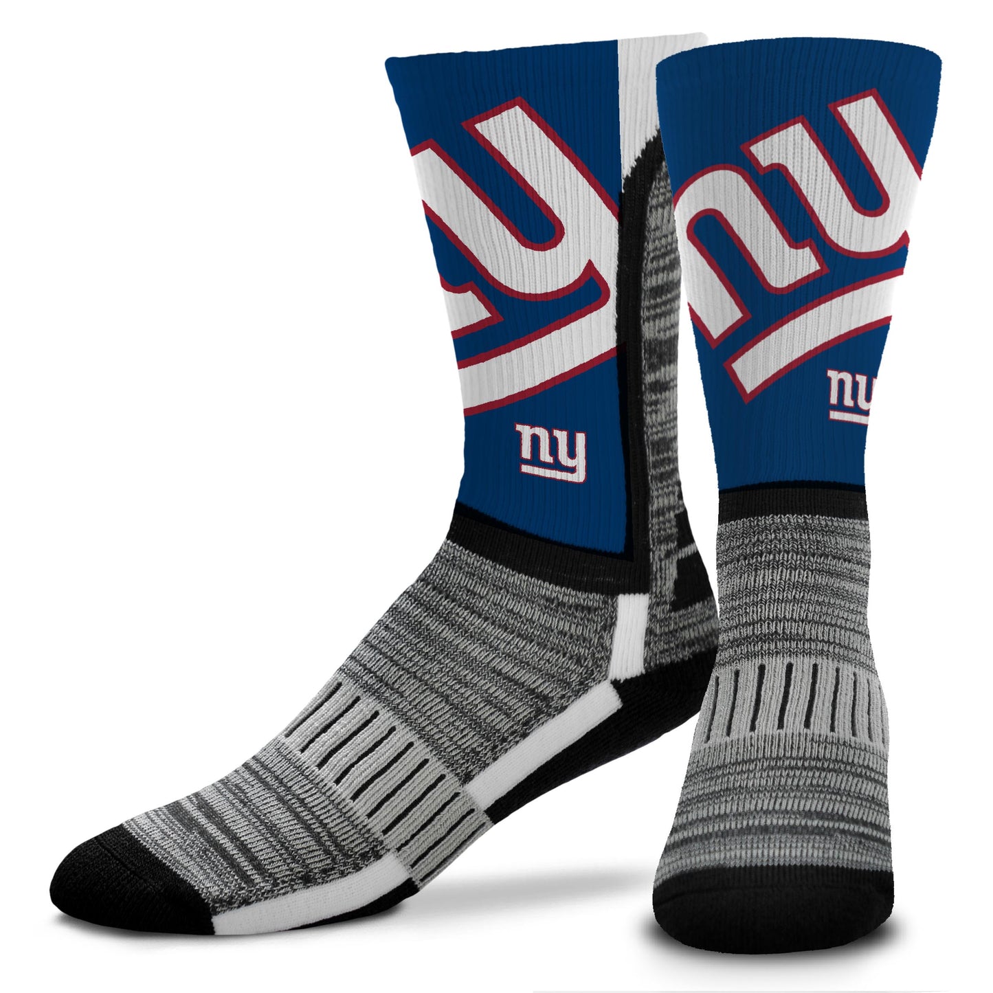 New York Giants For Bare Feet Adult Zoom V-curve Socks