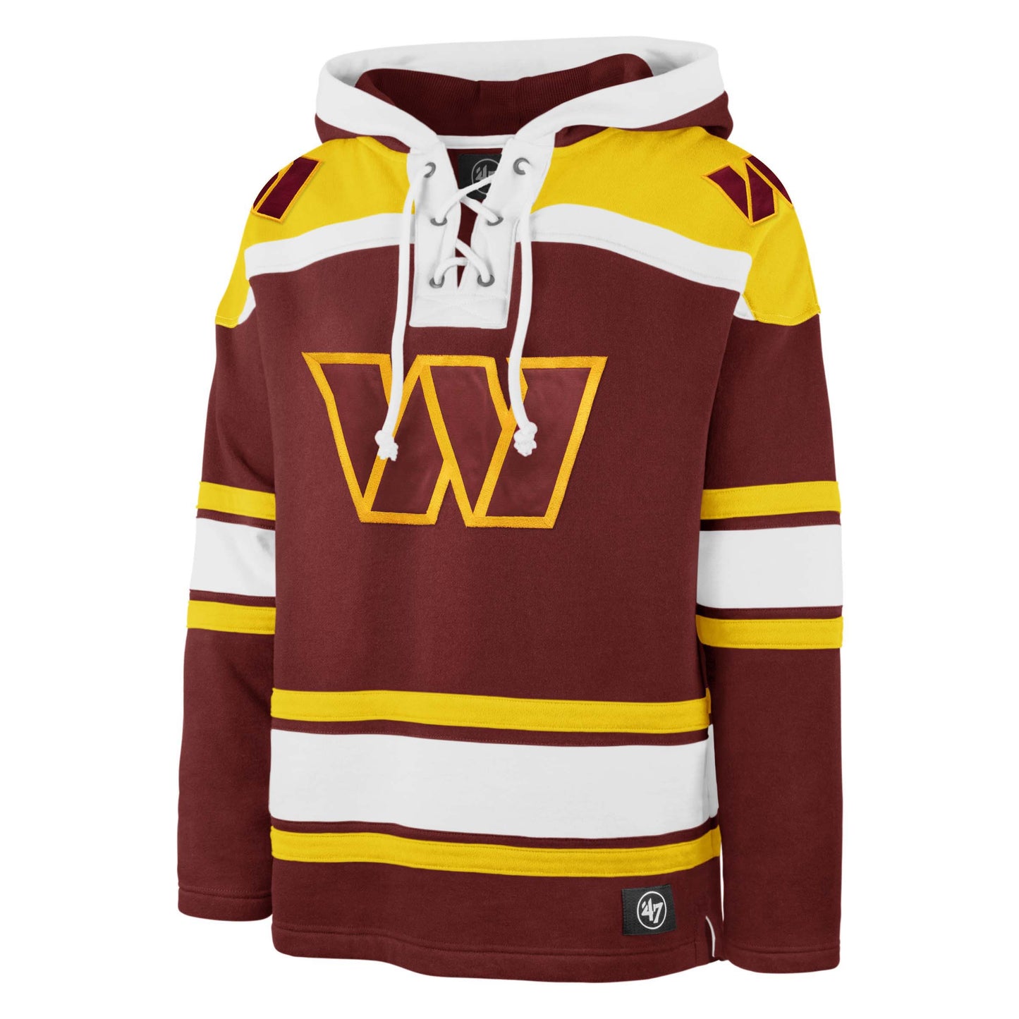 Washington Commanders '47 Brand Superior Lacer Hoodies Burgandy