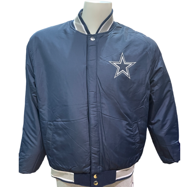 Dallas Cowboys JH Desgin 5 Time Commemorative Reversible Wool Nylon Men's Jacket