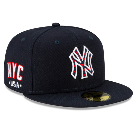 New York Yankees Stars and Stripes July 4th 59fifty Fitted Hats