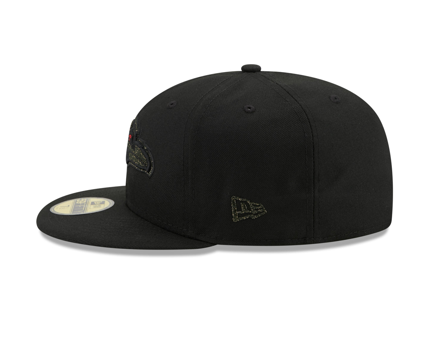 Baltimore Ravens New Era Team Logo Spark 59Fifty Hat - Black
